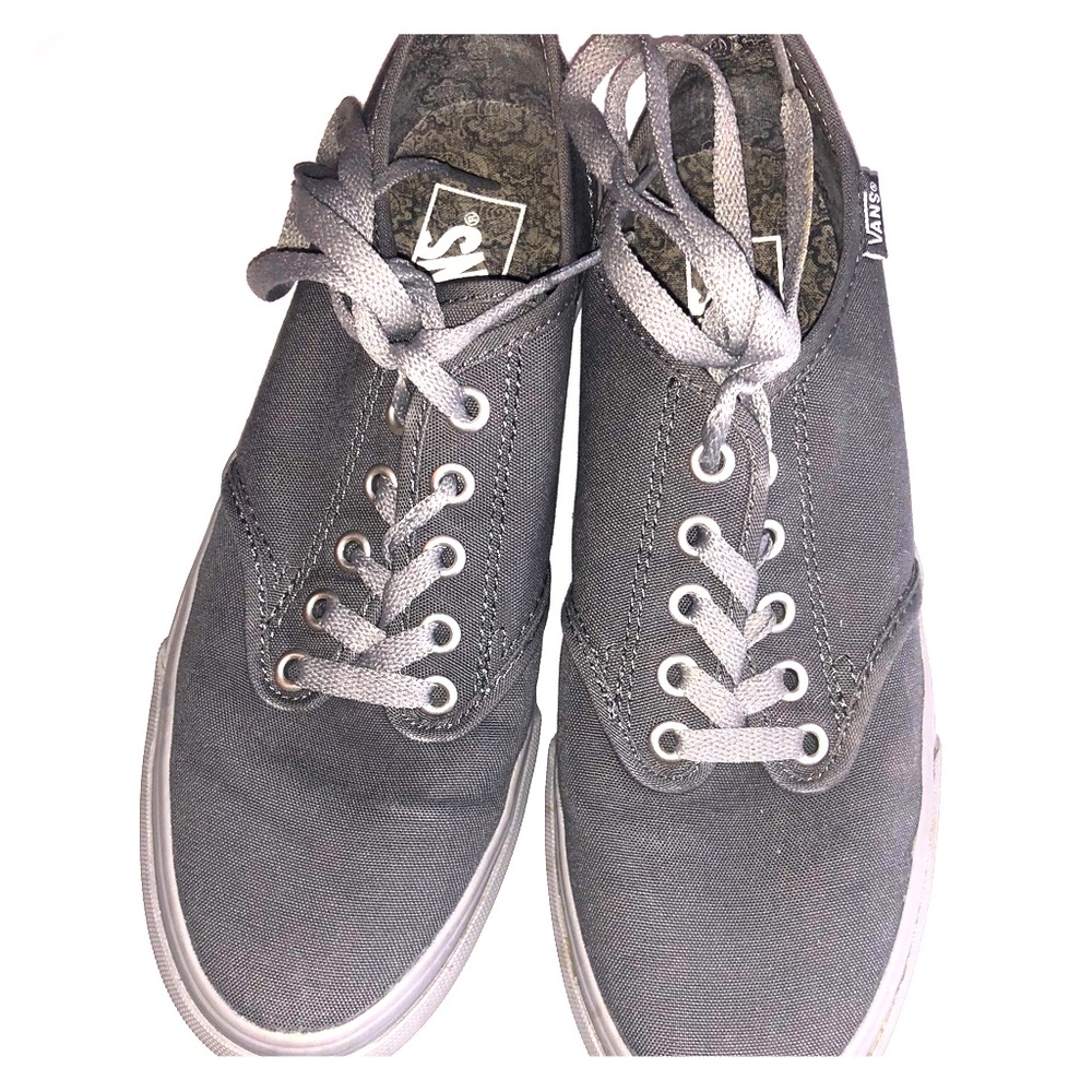 Gray VANS. Size 8.5. Near perfect condition